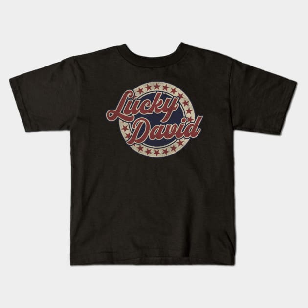 Lucky David (vintage) Kids T-Shirt by NEFT PROJECT